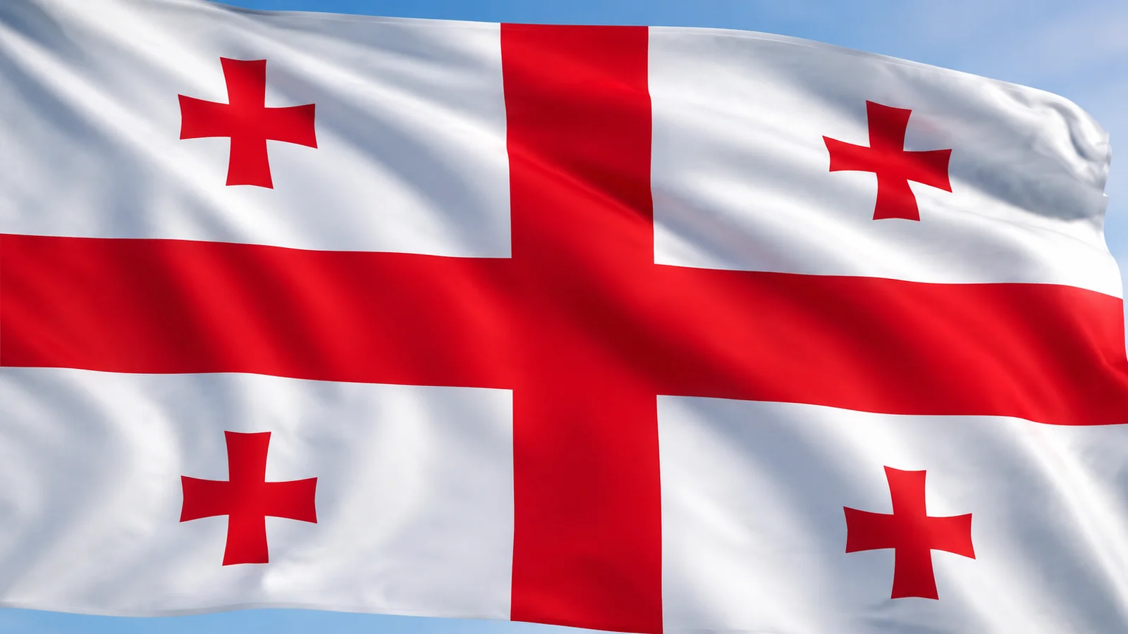 Die georgische Flagge: fünf Kreuze, acht Jahrhunderte und eine Revolution
