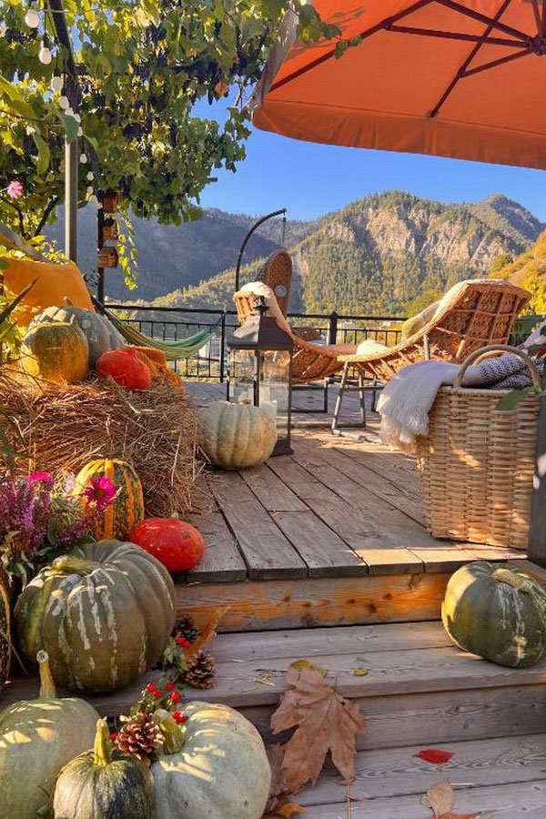 Terrasse et espace extérieur du Boutique Hotel Borjomi Verde