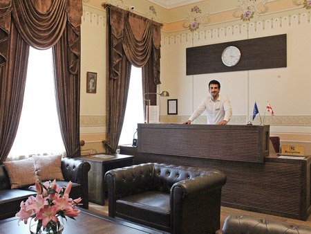 Empfang und Lobby des Boutique Hotel Argo in Kutaissi