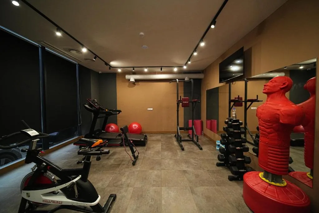 Fitnessruimte met toestellen, Dili Town Resort and Spa in Dilijan, Armenië