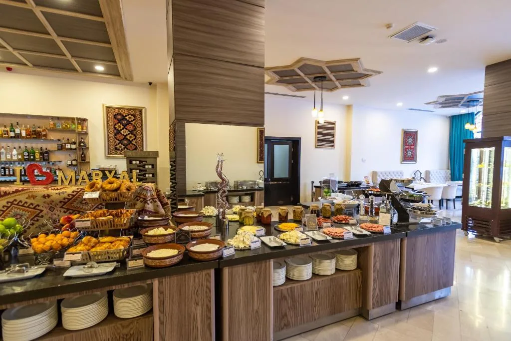 Bufet śniadaniowy, Marxal Resort & Spa w Szeki, Azerbejdżan
